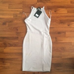 Misguided grey dress brand new never worn